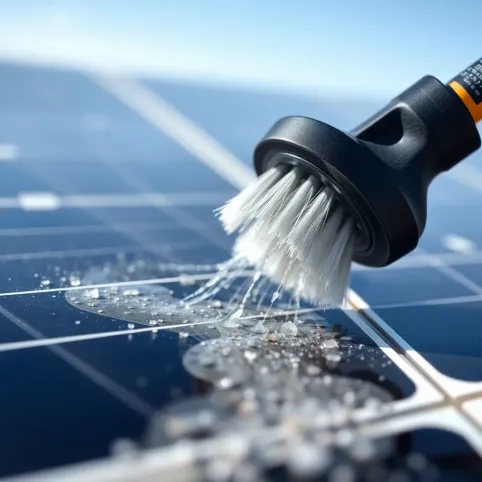 Szczotka obrotowa do mycia paneli fotowoltaicznych