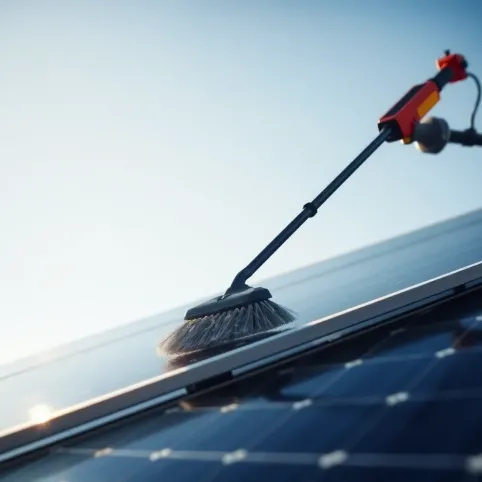 Szczotka teleskopowa do mycia paneli fotowoltaicznych