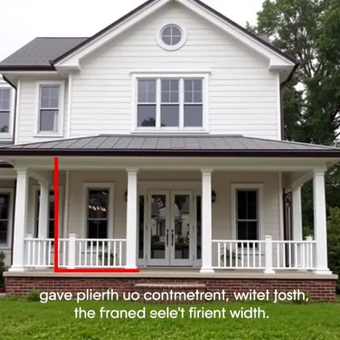 Szerokość elewacji frontowej a taras
