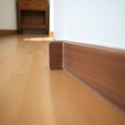 Szpara między listwą a podłogą