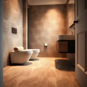 Tapeta na podłogę do łazienki