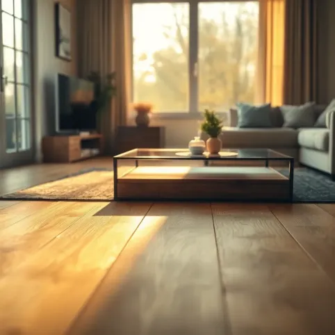 Trwała podłoga do salonu