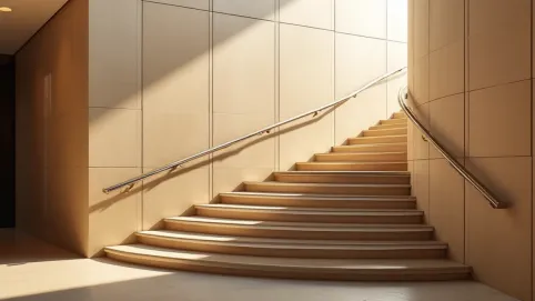 Tynk mozaikowy na klatce schodowej