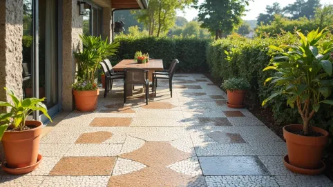 Tynk mozaikowy na taras