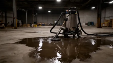 Urządzenie do zbierania wody z posadzki