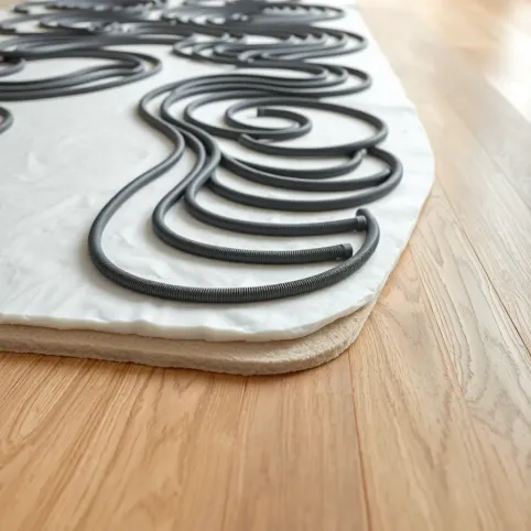 Warstwy podłogi z ogrzewaniem podłogowym