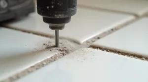 Wiercenie w płytkach wiertłem do betonu