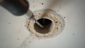 Wiercenie w stropie teriva