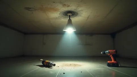 Wiercenie w suficie w bloku