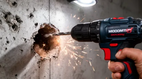 Wiertarkowkrętarka wiercenie w ścianie