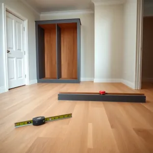 Wymiana podłogi a szafa w zabudowie