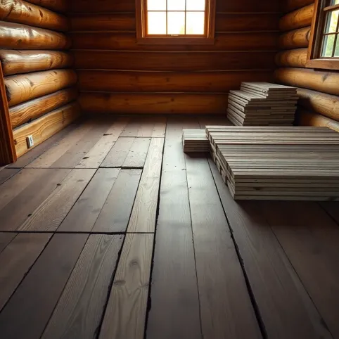 Wymiana podłogi w domku letniskowym