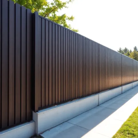 Wysokość ogrodzenia panelowego z podmurówką