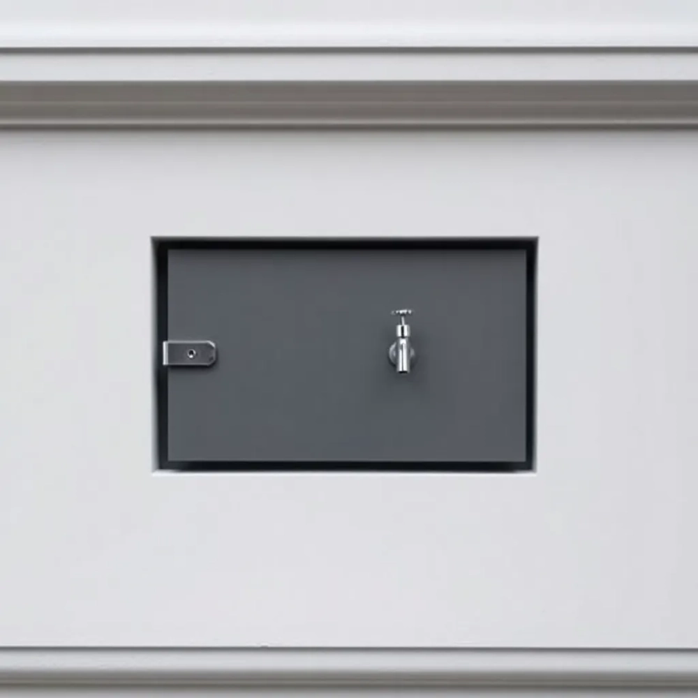 Skrzynka na kran w elewacji