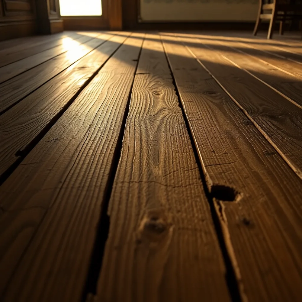 Starą podłoga z desek