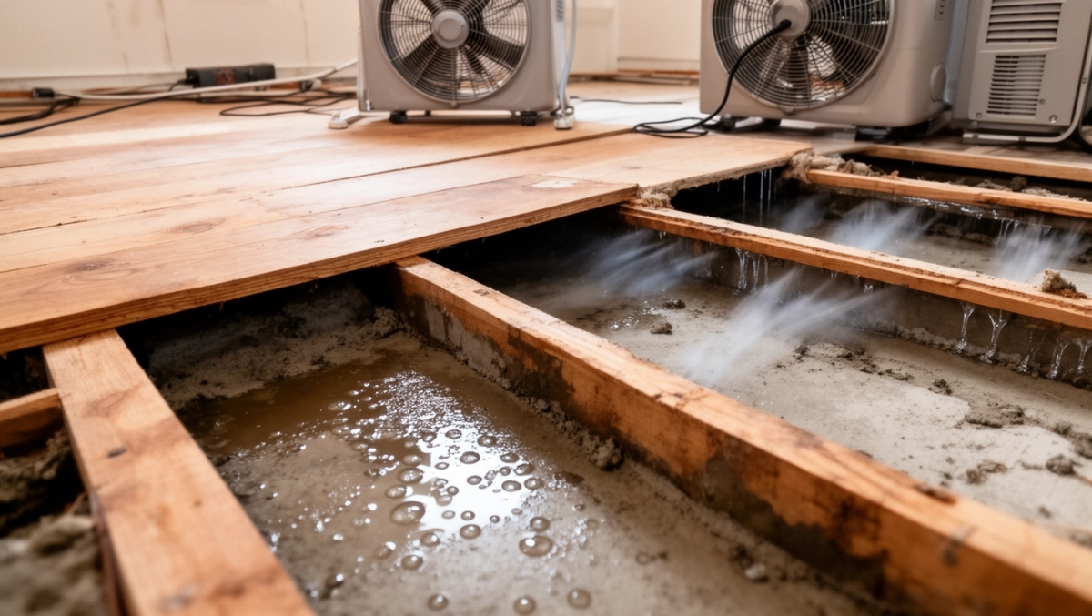 suszenie pod posadzką