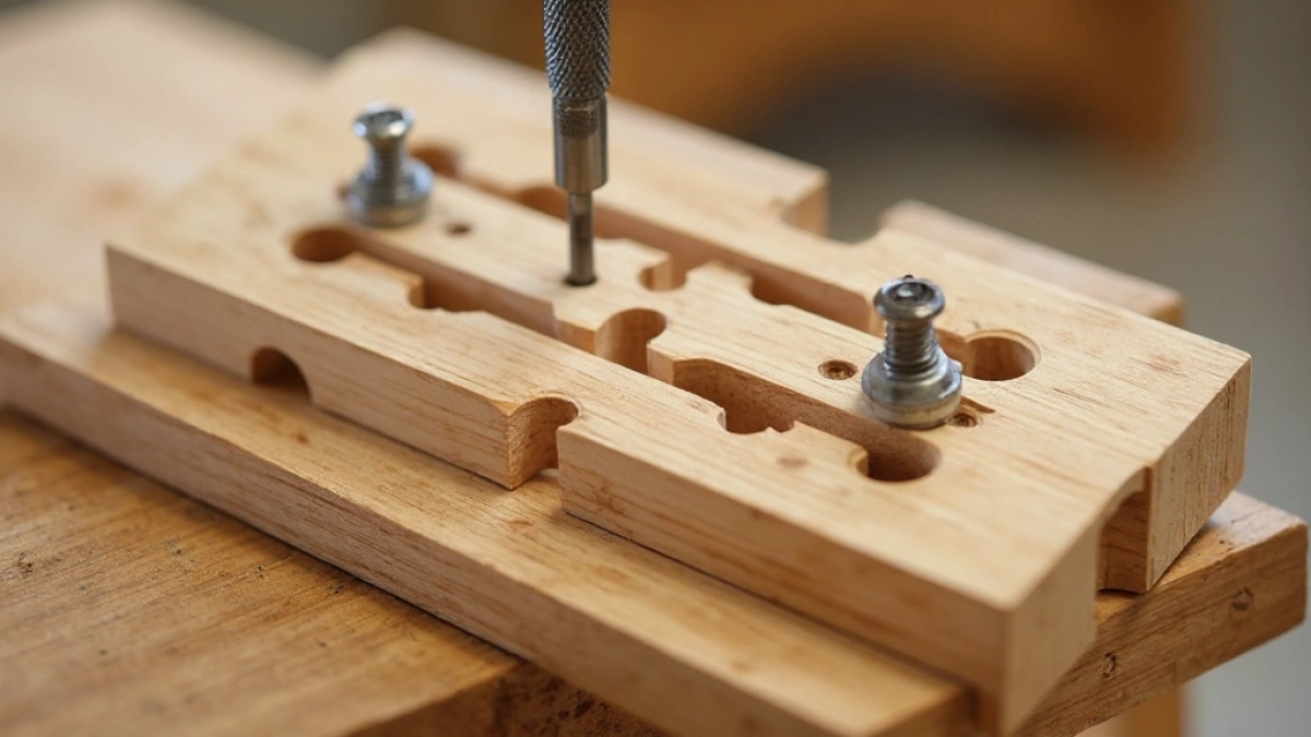 Szablon do wiercenia otworów w drewnie