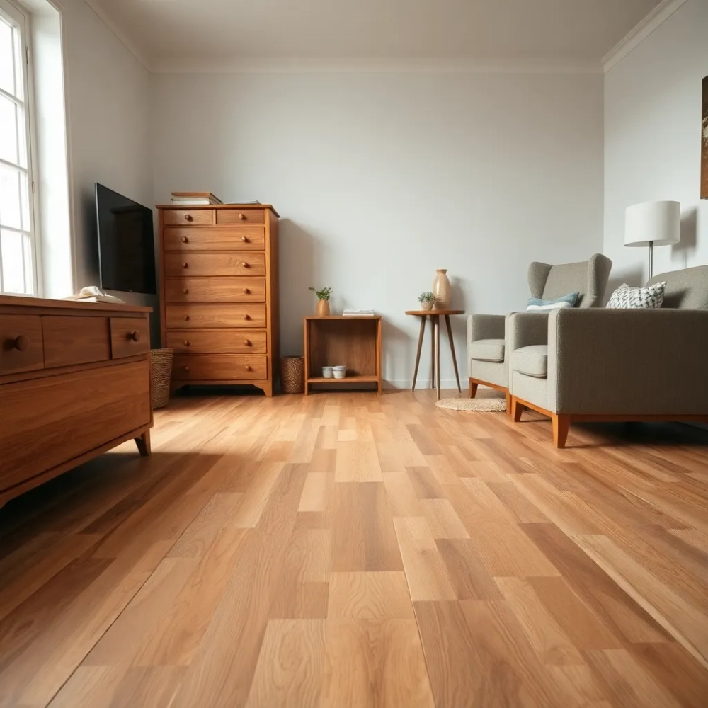 Układanie paneli w pokoju z meblami