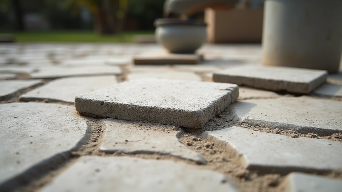 Układanie płyt tarasowych na starym betonie