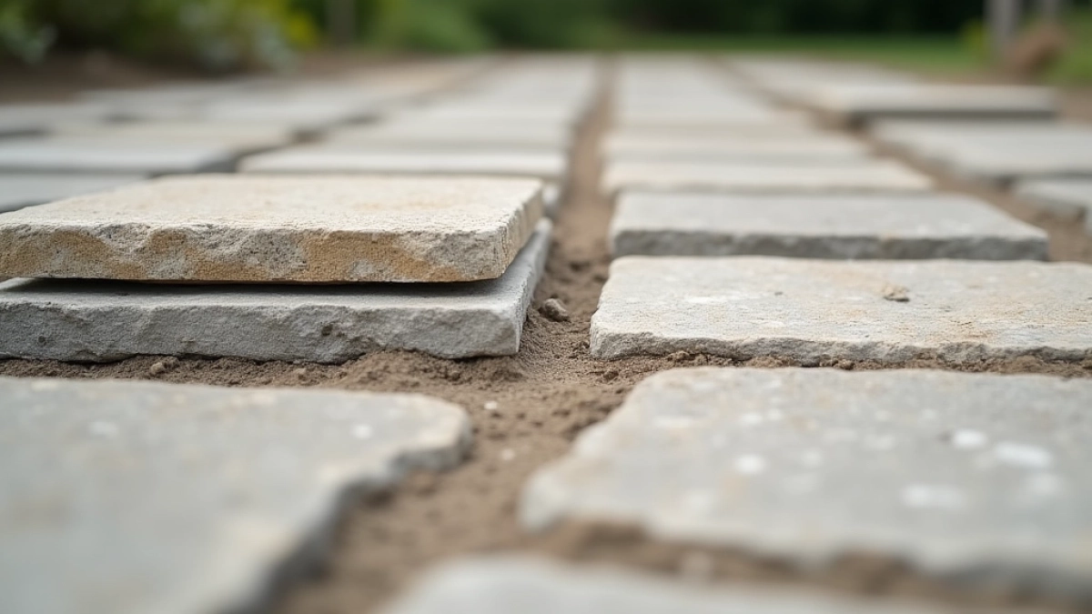 Układanie płyt tarasowych na suchym betonie