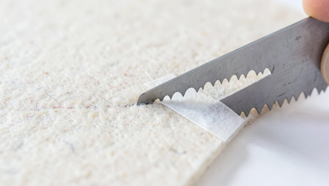 Unikanie wyszczerbów na lamele na filcu