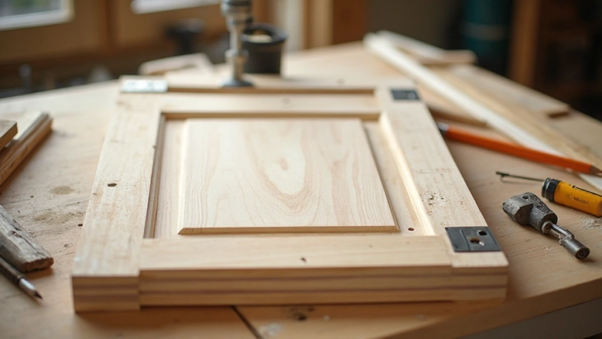 Wiercenie otworów pod zawiasy w drzwiach wewnętrznych