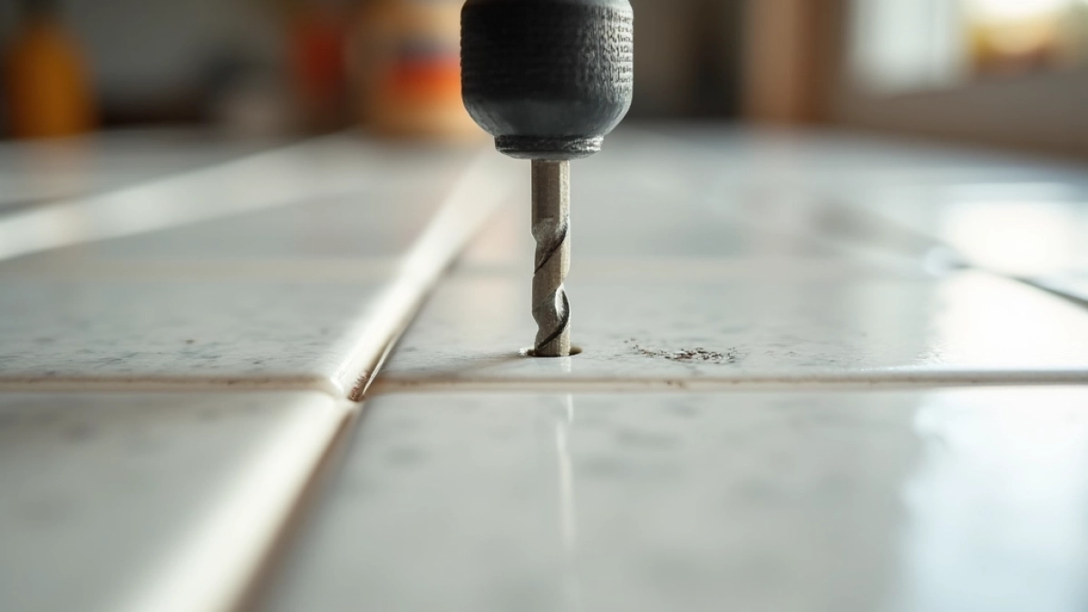 Wiercenie w płytkach wiertłem do metalu