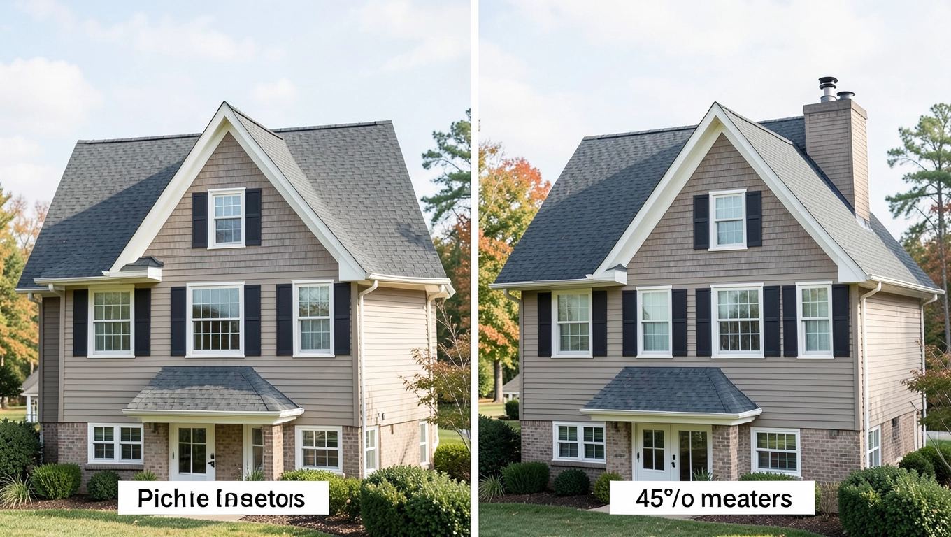 Wpływ kąta nachylenia na metry dachu dwuspadowego