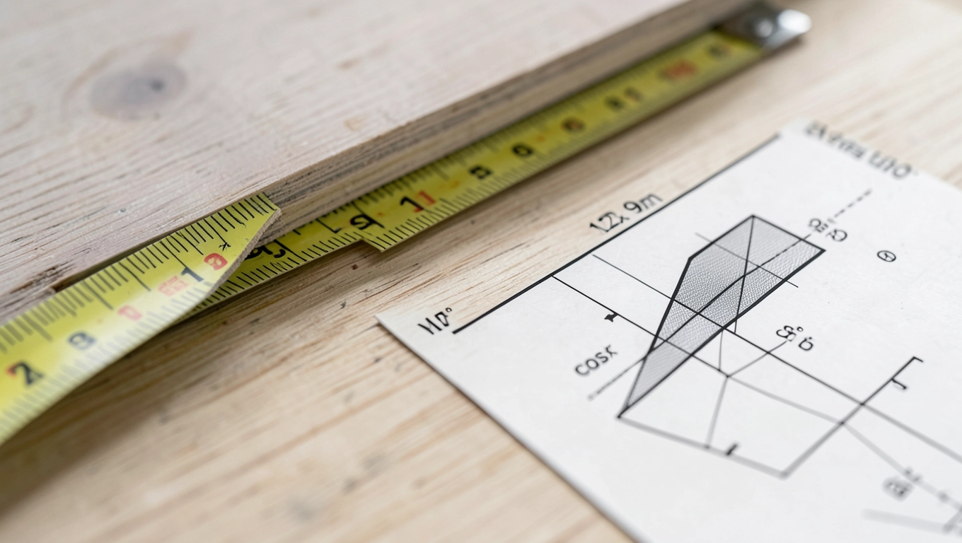 Wzory i narzędzia do pomiaru połaci
