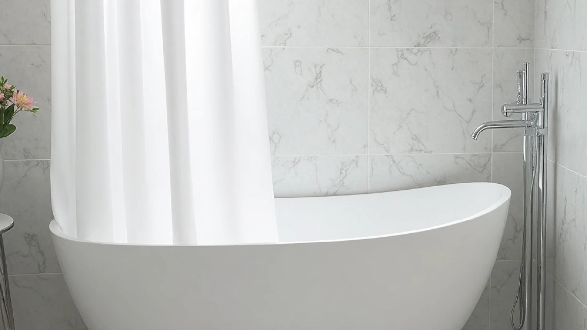 Zasłona do wanny bez wiercenia