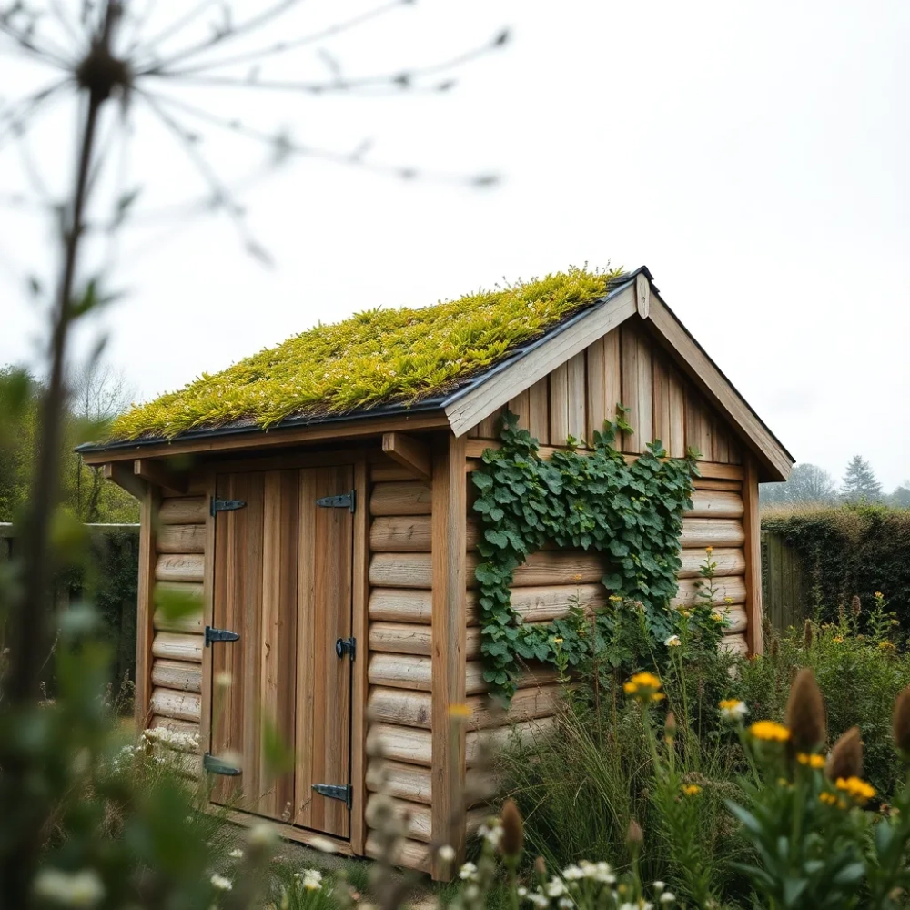 Zielony dach na wiacie